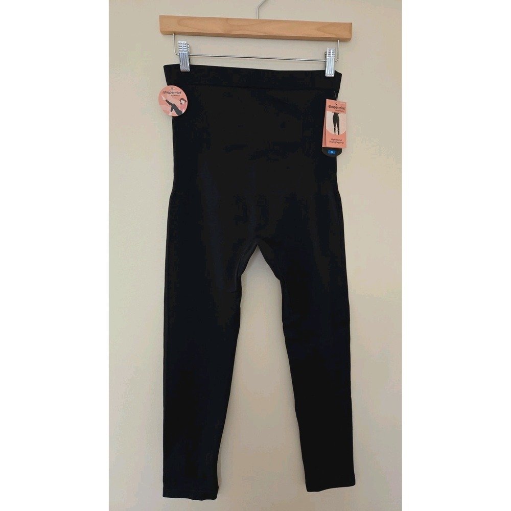 Shapermint Essentials Black High Waisted Size XL Shaping Leggings NWT (2 PAIR) - Picture 4 of 11
